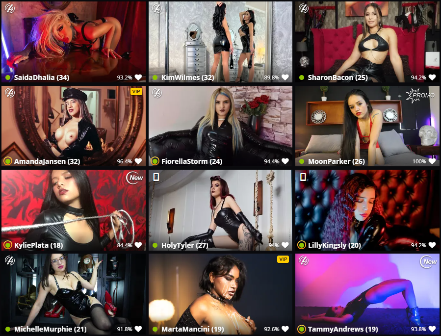 Top Live Fetish Webcams